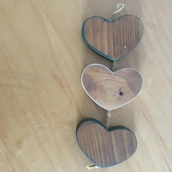 3 For 30 $ Hearts Wooden '' Welcome ''  '' Friends '' Decorative Floral - Picture 3 of 3